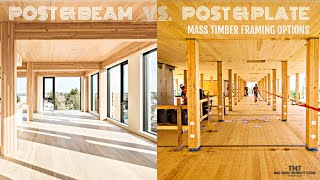 Post amp Beam vs Post amp Plate Which is Best for Mass Timber [upl. by Hubbard]