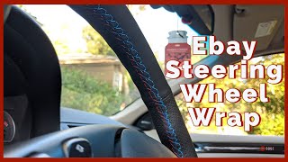 Ebay Steering Wheel Wrap DIY for All Cars [upl. by Oelc729]