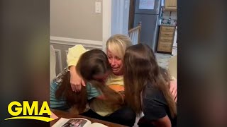 The story behind viral video of women asking stepmom to adopt them  GMA [upl. by Ameh616]