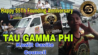 Happy 55Th Founding Anniversary TAU GAMMA PHI Ariba TRISKELION Ariba Tau Gamma PhiSigma [upl. by Ayit134]