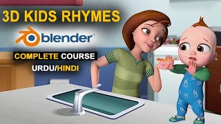 3D kids Rhymes complete course in Hindi [upl. by Allemahs]