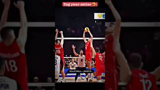 Wait for twist 🔥 youtubeshorts viralvideo volleyball shots shortvideo subscribe video [upl. by Ellehcer400]