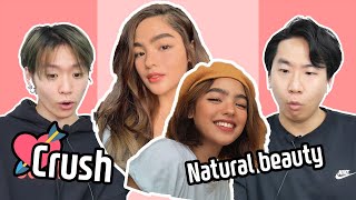 Koreans crushed on Beautiful Filipina Actress  Korean React To Andrea Brillantes TikTok [upl. by Ekusoyr]