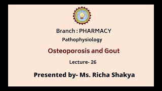 Pathophysiology  Osteoporosis and Gout  AKTU Digital Education [upl. by Susumu]