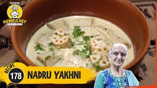 Nadru Yakhni Recipe  How To Make Nadru Yakhni  Kashmiri Lotus Stem Curry  Home Chef Recipe [upl. by Anailuig685]