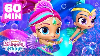 Shimmer and Shines Magical Mermaid Rescues 🧜‍♀️ 1 Hour Compilation  Shimmer and Shine [upl. by Galateah]