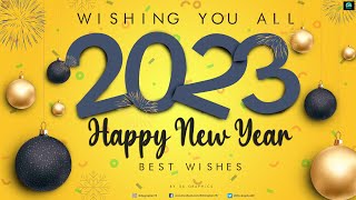 Create Happy New Year Wallpaper  Poster  Card  Banner Design In Photoshop [upl. by Mehelhteb]