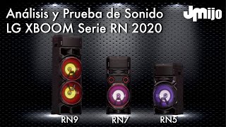 Análisis y Prueba de Sonido LG XBOOM RN 2020 [upl. by Annaerb]