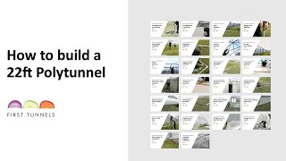 Building a Large Polytunnel 22ft  Step by Step [upl. by Cullie]