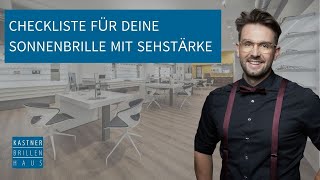 Checkliste für Deine Sonnenbrille mit Stärke [upl. by Adelaida]