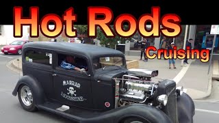 Hot Rods Street Rods Cruising Lake Mulwala Yarrawonga Rod Run Australia Street Rodding [upl. by Millie]