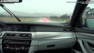 BMW M5 F10 in the rain at Ascari several laps [upl. by Ahearn]