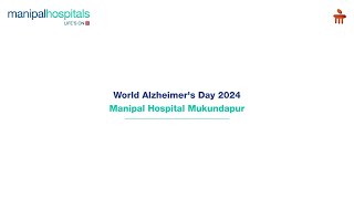 MH Mukundapur  World Alzheimers Day 2024  Dr Apratim Chatterjee [upl. by Nadaha48]