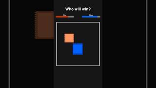 BLUE VS RED Square PART 55 Who will win battle blocks simulation adhd animation [upl. by Acinet]