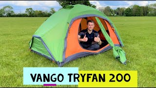 Vango Tryfan 200 Tent Review  A BEAST of a 2 person backpacking tent [upl. by Ecirtac]