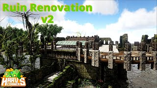 Ark Building Ruin Renovation v2 Ragnarok SS mod Ark Survival Evolved [upl. by Nahn]