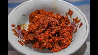 कोल्हापूरी झटका चटनी  Kolhapuri Jhataka Chutney  Red Chilli Garlic Chutney [upl. by Vins461]