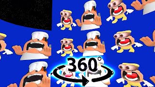 Pizza Tower Screaming Meme OVER 1 MILLION TIMES VR 360° [upl. by Nnylatsyrk]