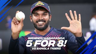 Wanindu Hasaranga takes 5 for 8 vs Bangla Tigers  Day 12  Player Highlights [upl. by Oribelle]