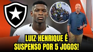 INACEDITÁVEL PUNIÇÃO DURA LUIZ HENRIQUE FORA CONTRA O PALMEIRAS E FORA DA FINAL DA LIBERTADORES [upl. by Anayek]