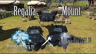 FFXIV FFXV Regalia Car Mount [upl. by Erdnuaed]