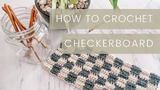 How to Crochet Checkerboard [upl. by Adnovoj]