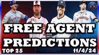 2025 MLB Top Free Agent PREDICTIONS  MLB FREE AGENCY  MLB HOT STOVE  MLB TRADE RUMORS  METS [upl. by Shishko]