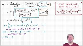 Introduction to Polymers  Lecture 57  Step growth molecular weight part 4 [upl. by Leakcim]