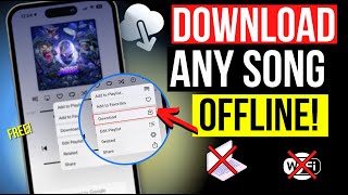 How To DOWNLOAD ANY MUSIC on iPHONE 2024 Offline Music [upl. by Ahsilahk]