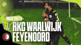 Hardfought WIN in Waalwijk 😮‍💨  Highlights RKC Waalwijk  Feyenoord  Eredivisie 20232024 [upl. by Spiegleman]