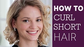 How To Curl Short Hair [upl. by Dnumde824]