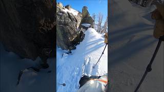 Pillow field to perfect chute skiing tetongravityresearch GoPro jhdreaming gopro360 pov [upl. by Zertnom783]