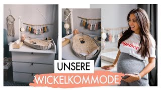 UNSERE WICKELKOMMODE amp WICKELTISCH EINRICHTEN BABY2  IKEA MALM [upl. by Sacken65]