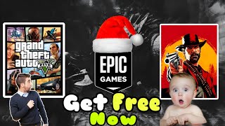 Winters Free Games Sales on Epic Games Store  Gta 5 Free 2023 [upl. by Godfree]