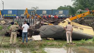 Kanchanjunga Express Accident  Goods train rams into Passenger train [upl. by Elsi]