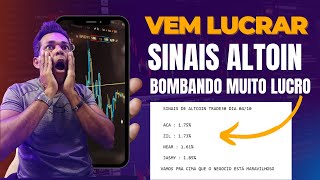 SINAIS DE ALTCOIN BOMBANDO MUITO LUCRO NO BOLSO TODO DIA [upl. by Cioban]