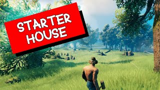 Valheim  Live buildiing Starter House on HARDMODE [upl. by Georgy]