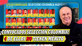 LISTA DE CONVOCADOS SELECCION COLOMBIA CARLOS ANTONIO VÉLEZ [upl. by Seabrooke]