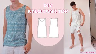 DIY Mens Tank Top  Beginner Friendly Sewing Tutorial  Kylo Tank Top [upl. by Odele]