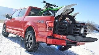 2015 Ford F150 Cool Features Functions and Details  2014 Detroit Auto Show [upl. by Damara985]