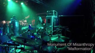 Monument of Misanthropy  Malformation  Drum Live [upl. by Einnoj]