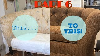 DIY  Upholstering A Sofa PART 6 Upholstery Stage III [upl. by Pacien]