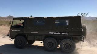 Pinzgauer cruising to the next fuel stop on the 2017 NORRA Mexican 1000 [upl. by Rhyne]