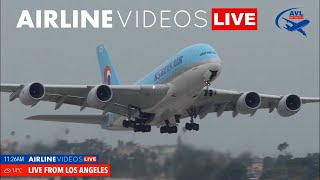 🔴LIVE LAX BIG STORM REVERSE OPS  AIR FORCE ONE TAKEOFF [upl. by Ahsuat]