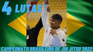 Micael Galvão As 4 lutas do Brasileiro de Jiu Jitsu 2022 [upl. by Redleh]