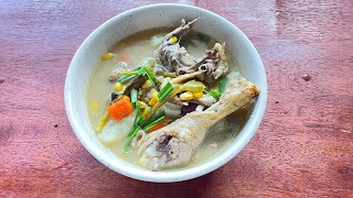 Chicken Broth  How to make Savoury Chicken broth Naga Style HerTastyAntics [upl. by Hulbig]