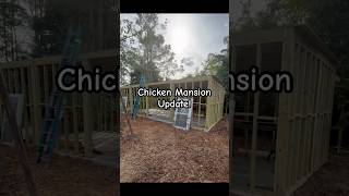 Update on the Chicken Coop Mansion CoopsByJoe henhouse animal backyardbuild diy fyp viral [upl. by Norven97]