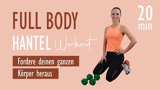 FULL BODY HANTEL WORKOUT  Fordere deinen ganzen Körper heraus  Katja Seifried [upl. by Eilarol]