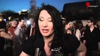 Kaliopi Macedonia on the red carpet at the Eurovision 2012 opening reception in Baku [upl. by Grobe]