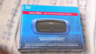 Linksys E3000 Simultaneous Dual Band Wireless 80211n Router Unboxing amp Speed Test [upl. by Nonnarb]